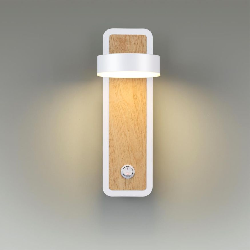 Бра LUMION 5630/5WL LELAND белый, под дерево