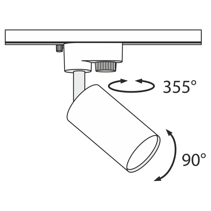 Трековый светильник Technical TR002-1-GU10-W MAYTONI Focus MINI Белый