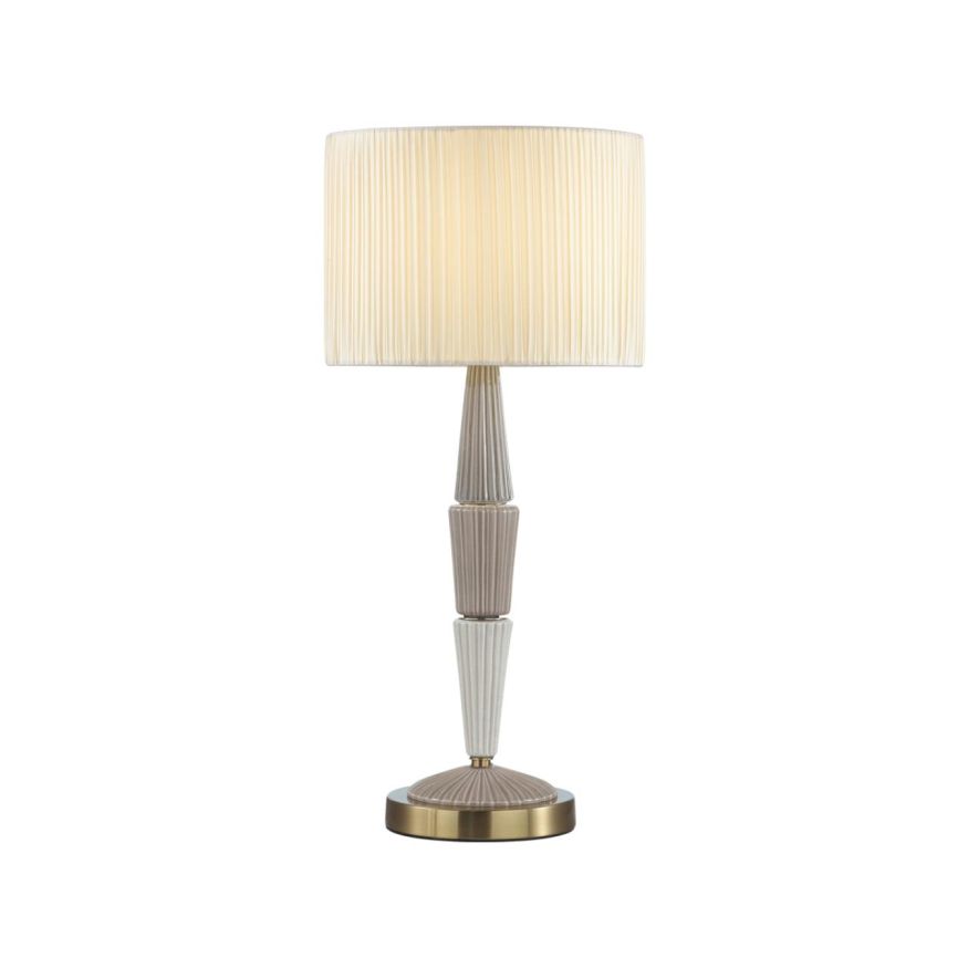Настольная лампа ODEON LIGHT EXCLUSIVE 5403/1T Latte бронзовый/светло-коричневый/кофейный/кремовый