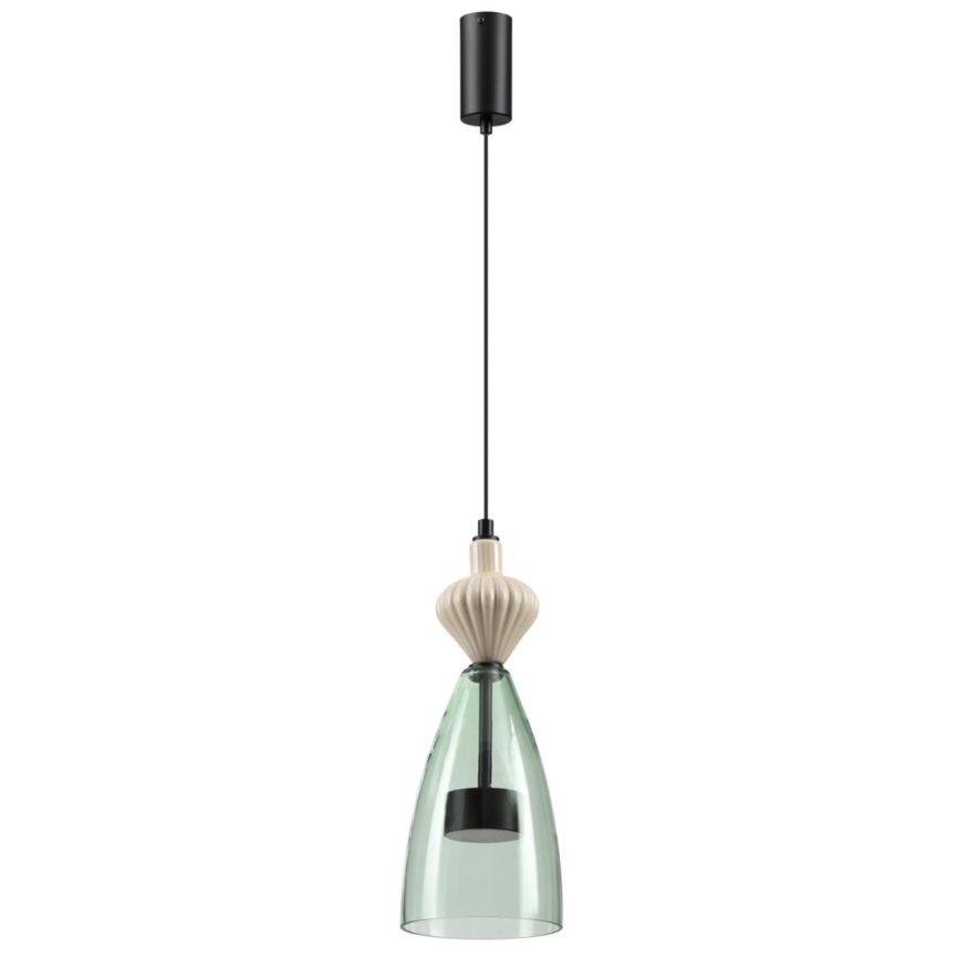 Подвес ODEON LIGHT 5046/12LC PALLETA черный/зеленый