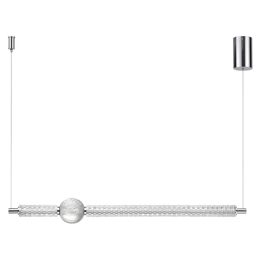 Подвес ODEON LIGHT 5007/28L CRYSTAL хром/прозрачный