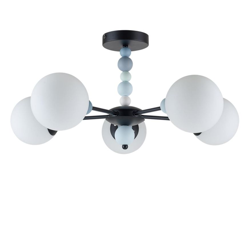 Люстра потолочная LUMION 6526/5C SUNDAY чёрный