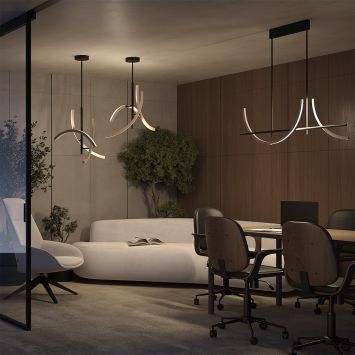 Подвесной светильник Maytoni MOD428PL-L20BK Maytoni Wabi Черный