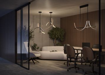 Подвесной светильник Maytoni MOD428PL-L20BK Maytoni Wabi Черный