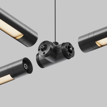 Комплектующие для систем освещения с токоведущими элементами Technical CA015TC-B MAYTONI Accessories for system Shelf Черный