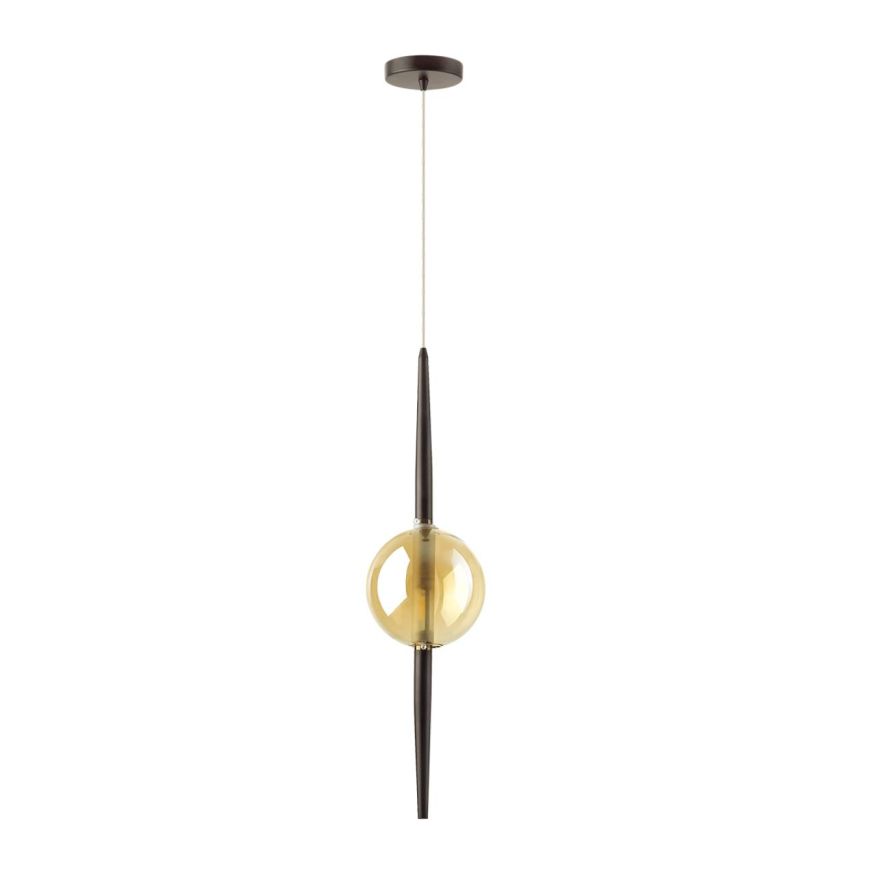 Подвес ODEON LIGHT 4684/1 LAZIA черный/янтарный