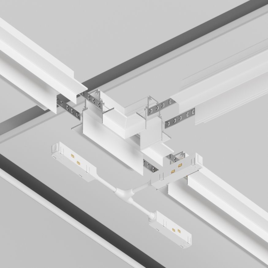 Комплектующие для систем освещения с токоведущими элементами Technical TRA004CWT-22W MAYTONI Accessories for tracks Gravity Белый