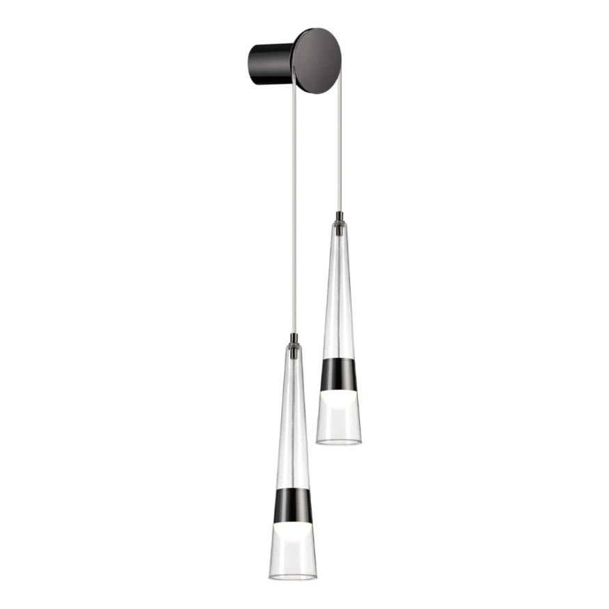 Бра ODEON LIGHT 5044/24WL LUMP глянц.темн.хром/прозрачный