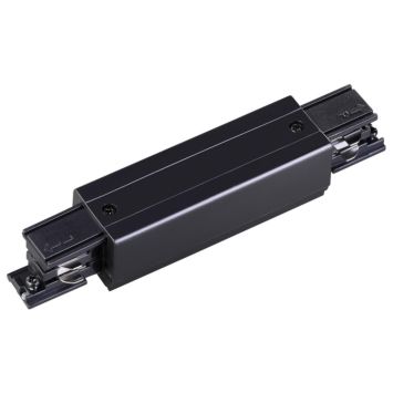 Соединитель с токопроводом прямой внешний для трёхфазного шинопровода NOVOTECH 135051 черный