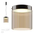 Подвес ODEON LIGHT 5047/20L PILLARI черный/светл.янтарный