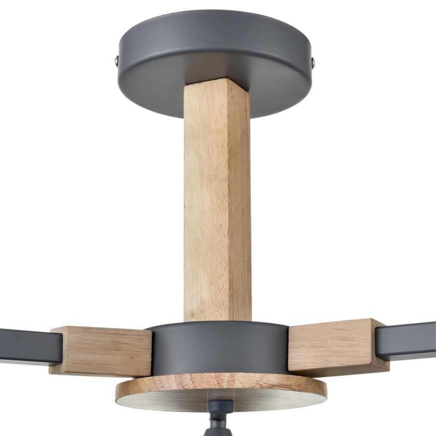 Люстра потолочная LUMION 8096/3C COLANGE серый