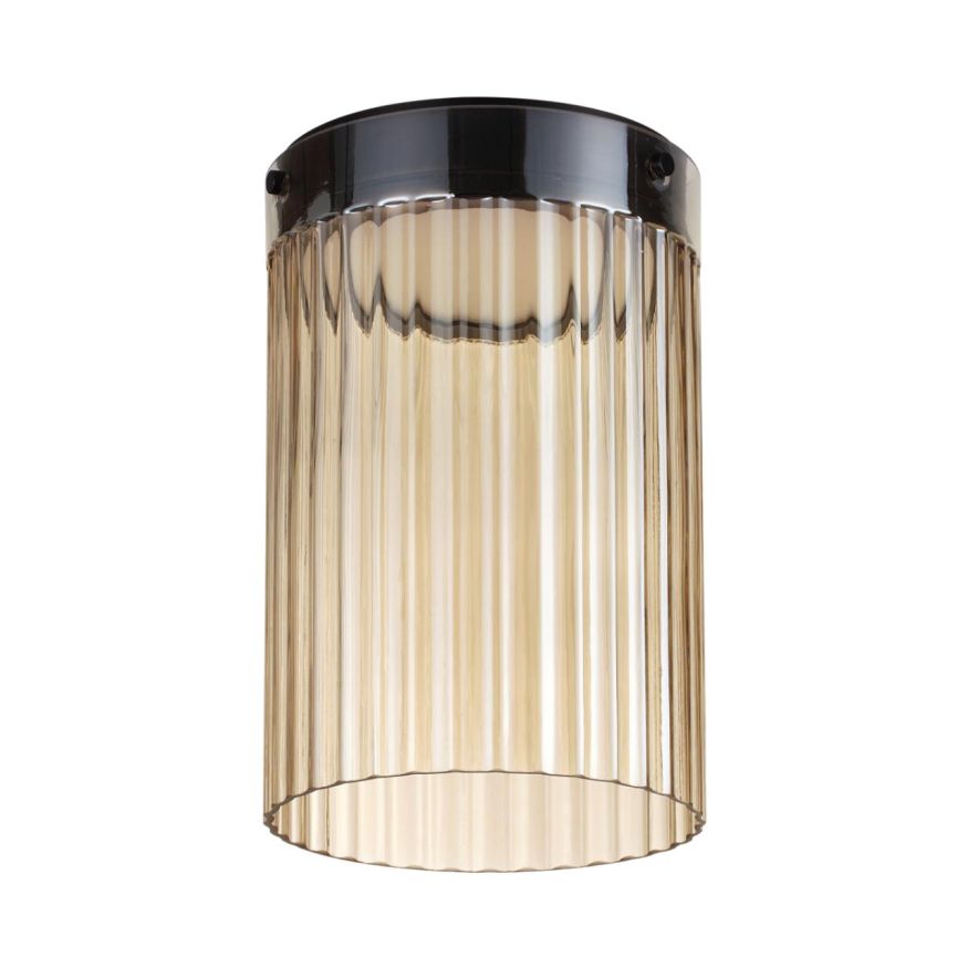 Потолочный светильник ODEON LIGHT 5047/15LC PILLARI черный/светл.янтарный