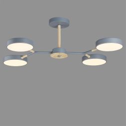 Люстра потолочная LUMION 5651/72CL BRAD серый, дерево