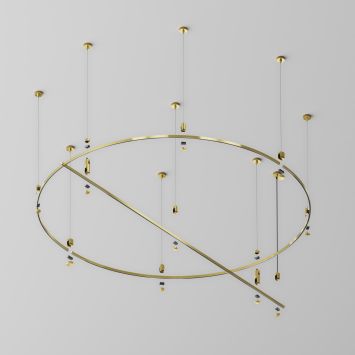 Шинопровод накладной/подвесной Technical TRX154-2SR-D1500-BS MAYTONI Busbar trunkings Flarity Латунь