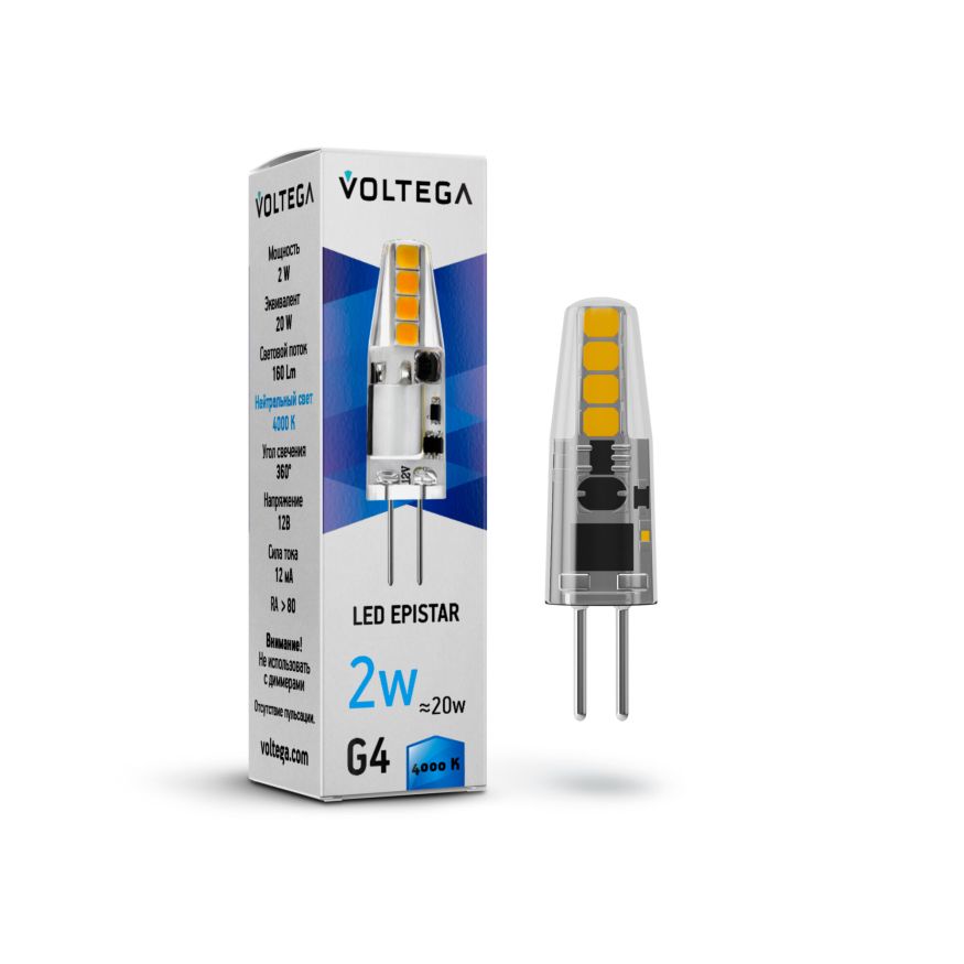 Лампочка Voltega 7143 Voltega Capsule G4 Прозрачный