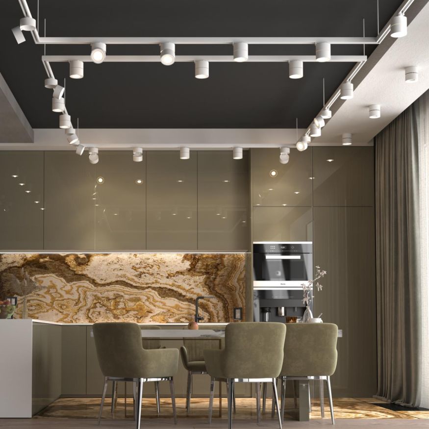 Трехфазный трековый светодиодный светильник NOVOTECH 358780 GRODA белый