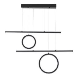 Светильник подвесной светодиодный диммируемый, в комплекте беспроводной пульт ДУ, длина провода 2м NOVOTECH 359183 ONDO черный