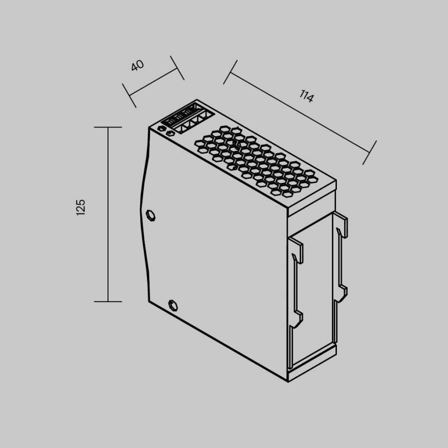 Источник напряжения Led Strip 821012 MAYTONI Источники напряжения 24В Серебро
