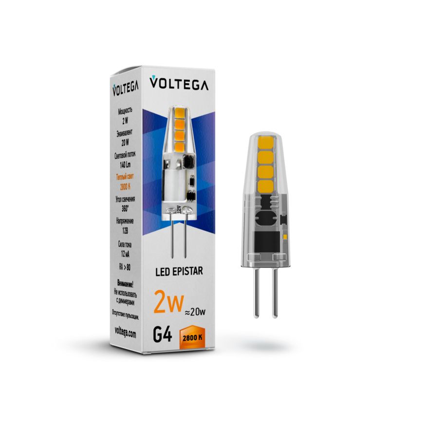 Лампочка Voltega 7142 Voltega Capsule G4 Прозрачный