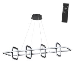 Светильник подвесной светодиодный диммируемый, в комплекте беспроводной пульт ДУ, длина провода 2м NOVOTECH 359185 ONDO черный