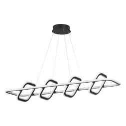 Светильник подвесной светодиодный диммируемый, в комплекте беспроводной пульт ДУ, длина провода 2м NOVOTECH 359185 ONDO черный