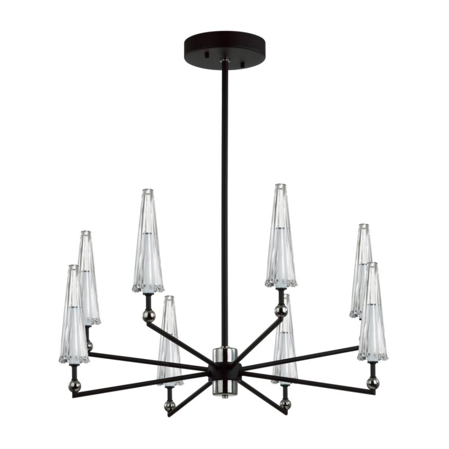 Люстра ODEON LIGHT EXCLUSIVE 5429/39L FUNGO черный/прозрачный