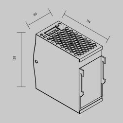 Источник напряжения Led Strip 831001 MAYTONI Источники напряжения 48В Серебро