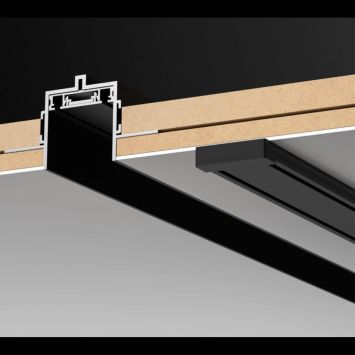 Низковольтный накладной шинопровод, длина 1м (заглушки в комплекте) NOVOTECH 135193 SMAL черный