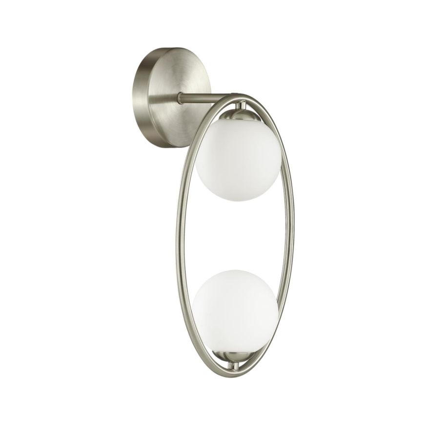 Бра ODEON LIGHT 4807/2W SLOTA никель/белый