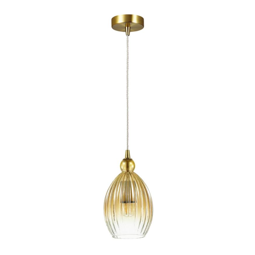 Подвес ODEON LIGHT 4712/1 STORZO янтарный/бронзовый