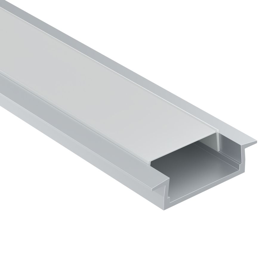 Профиль Led Strip ALM004S-2M MAYTONI Встраиваемый с накладным фланцем профиль Серебро