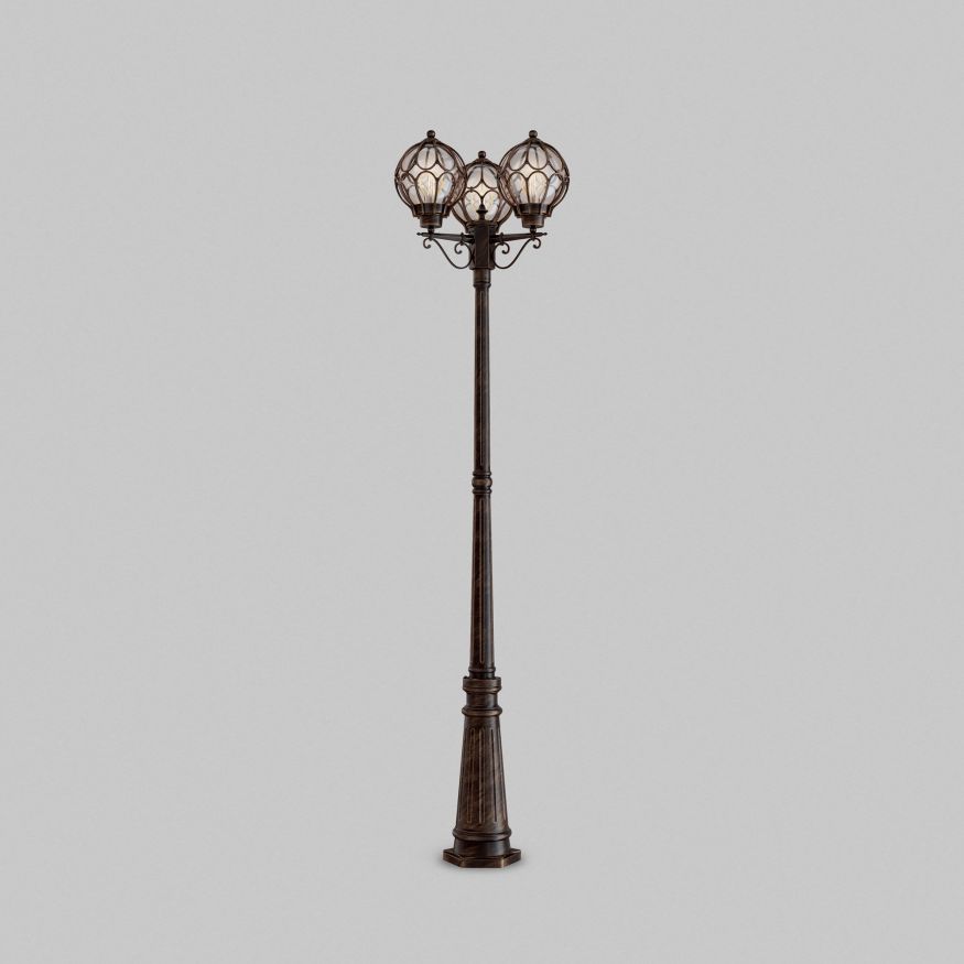 Садово-парковый светильник Outdoor O023FL-03G MAYTONI Via Золото Антик