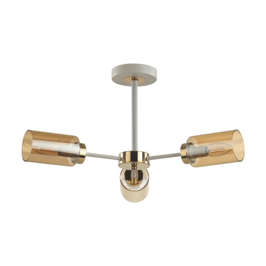 Люстра потолочная LUMION 5639/3C DALLIN белый, золотой