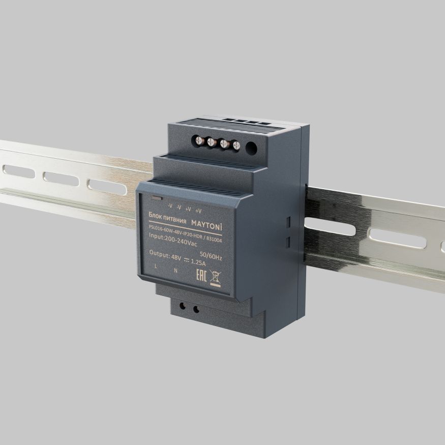 Источник напряжения Led Strip 831004 MAYTONI Источники напряжения 48В Черный