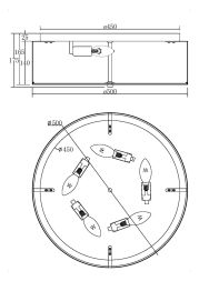 Потолочный светильник Maytoni MOD096CL-05CH Maytoni Ripple Хром