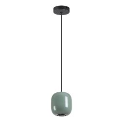 Подвес ODEON LIGHT 5053/1C OVALI черный/зеленый