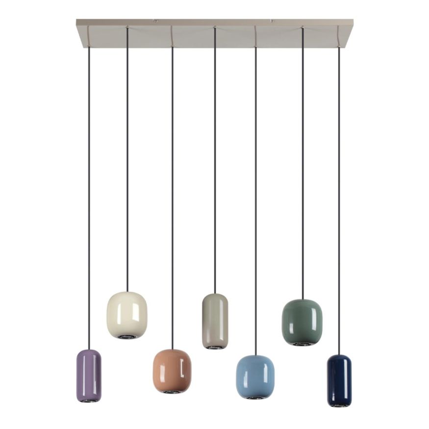 Люстра ODEON LIGHT 5053/7A OVALI цвет слонов.кости/мультиколор