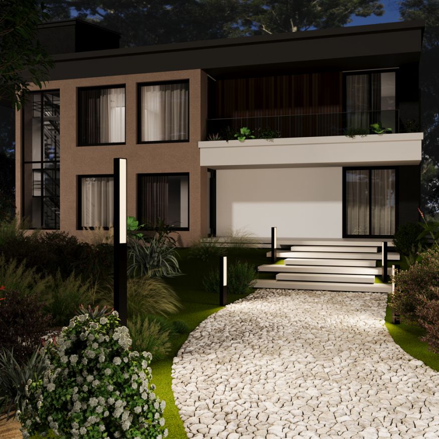 Садово-парковый светильник Outdoor O470FL-L40GF3K MAYTONI Blitz Графит