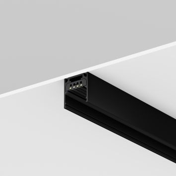 Комплектующие для уличной трековой системы с токоведущими элементами Outdoor O-TR002-PW-10M MAYTONI Комплектующие для уличной трековой системы Exility IP Черный