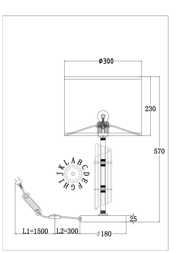 Настольный светильник Maytoni MOD088TL-01BS Maytoni Alloro Латунь