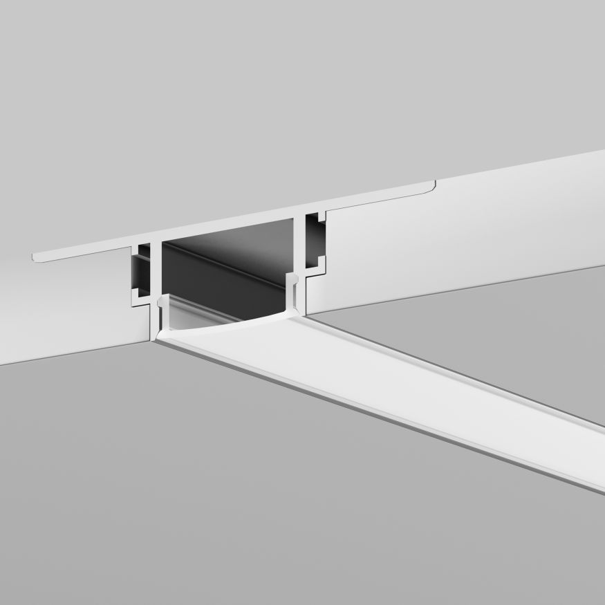 Комплектующие для профиля Led Strip 642015 MAYTONI Встраиваемый со скрытым фланцем профиль Белый