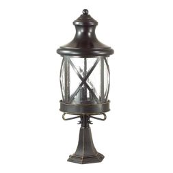 Уличный светильник на столб ODEON LIGHT 4045/3B SATION черный/золотая патина