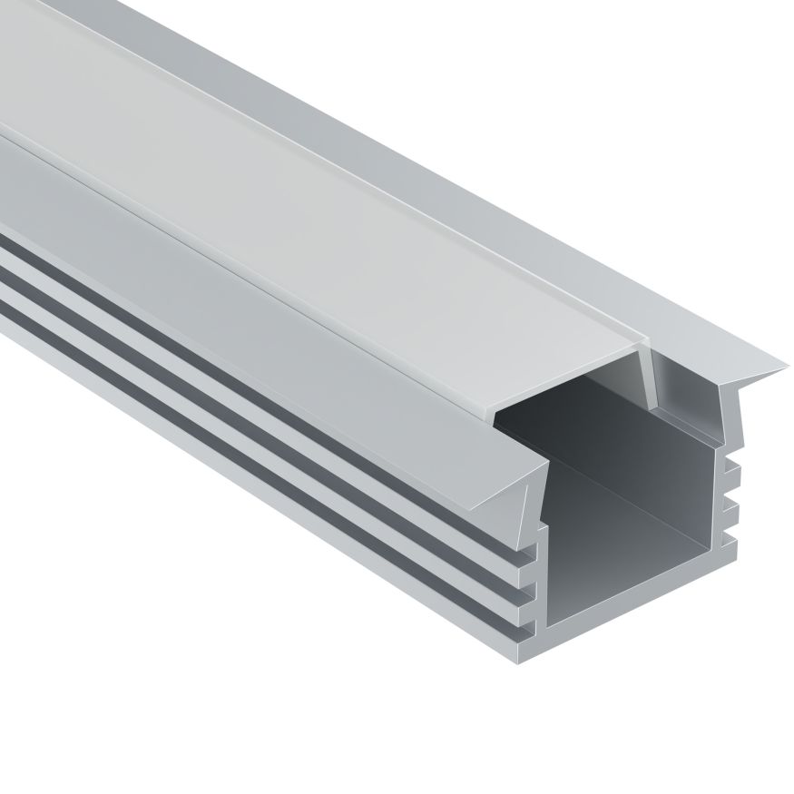 Профиль Led Strip ALM006S-2M MAYTONI Встраиваемый с накладным фланцем профиль Серебро