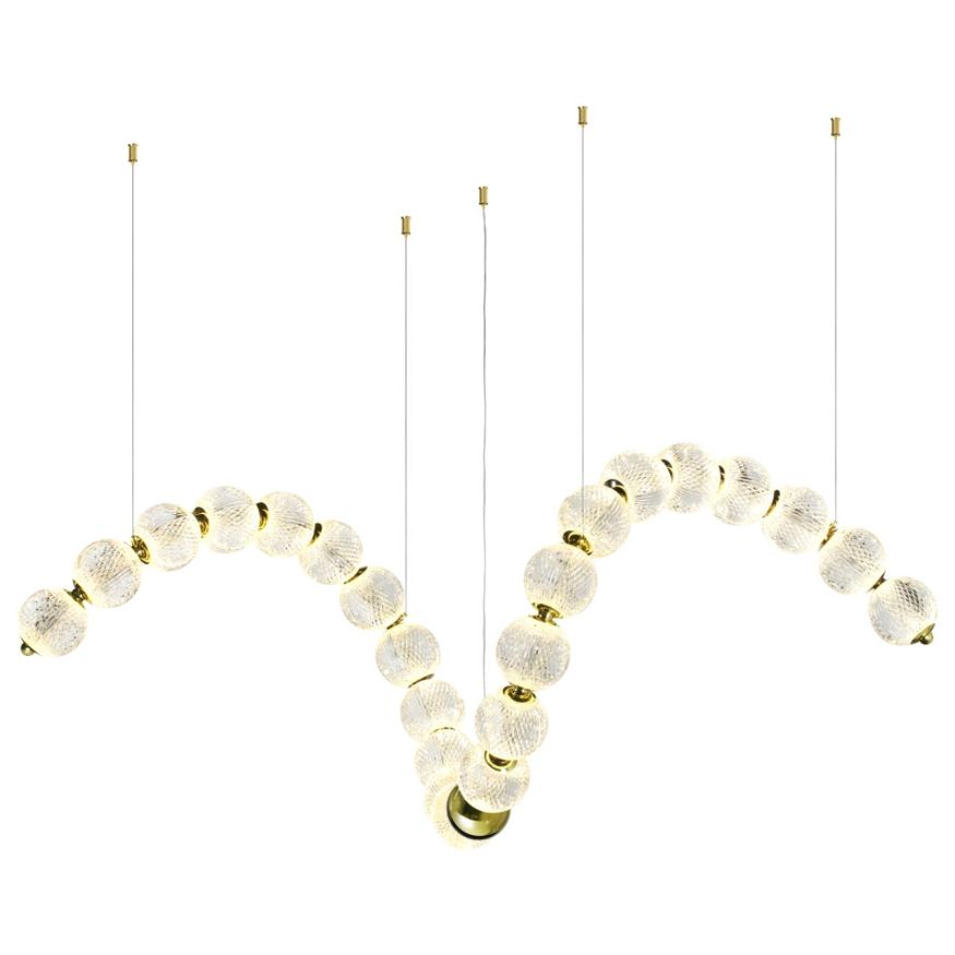Люстра ODEON LIGHT 5008/92L CRYSTAL золотой/прозрачный/металл/акрил