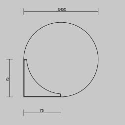 Настенный светильник (бра) Freya FR5490WL-01BS Freya Essence Латунь