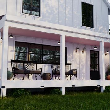 Ландшафтный подвесной светильник, длина провода 1,5м NOVOTECH 358459 GONNA черный