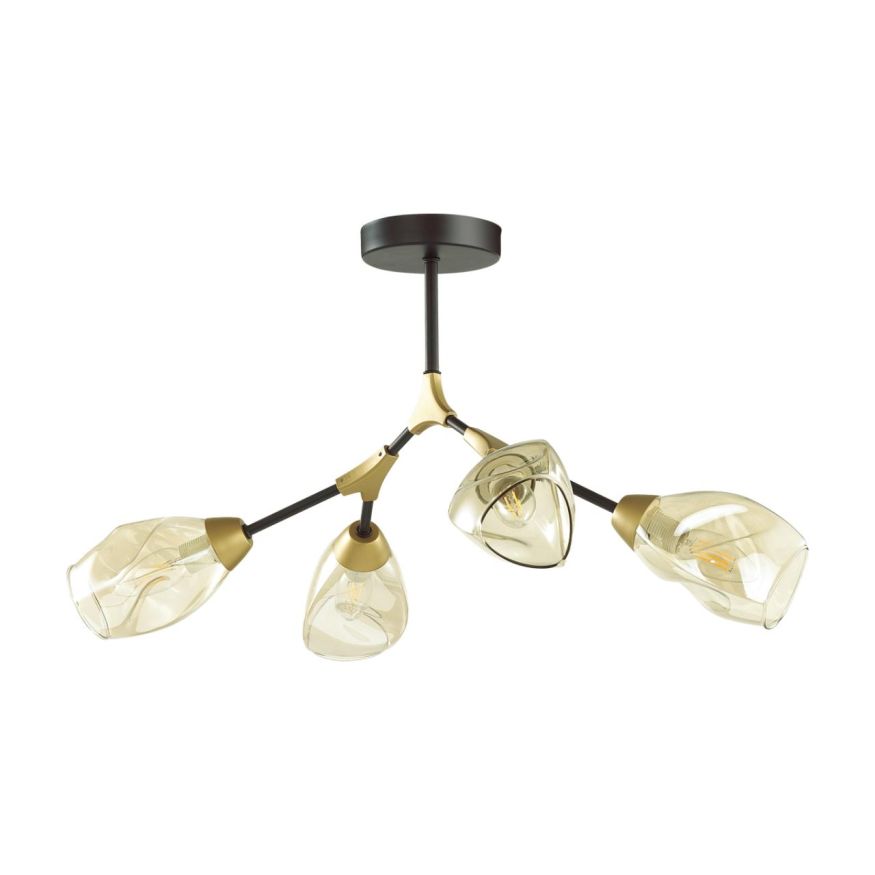 Люстра потолочная LUMION 5208/4C FAWN черный, золотой