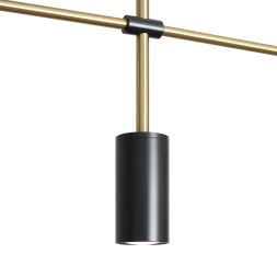 Подвесной светильник Freya FR5201PL-04B Freya Enzo Черный и Латунь