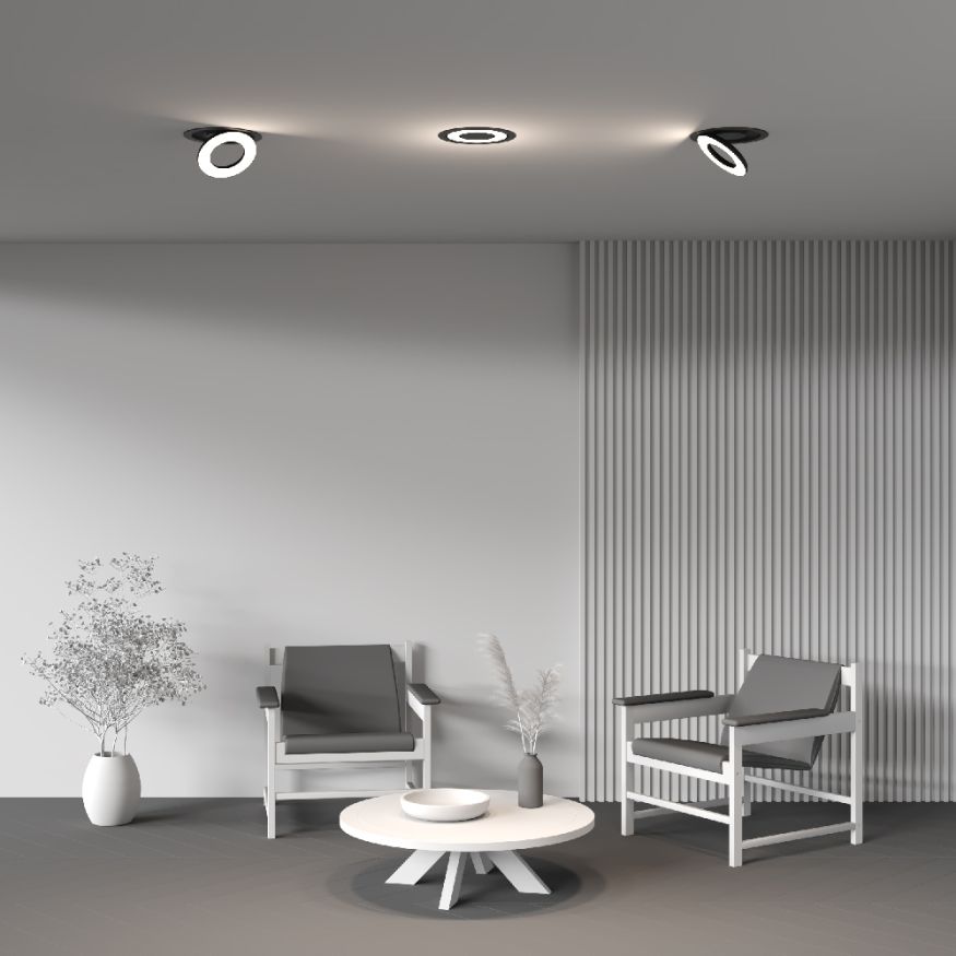 Встраиваемый светильник Technical DL102-12W4K-B MAYTONI Vector Черный