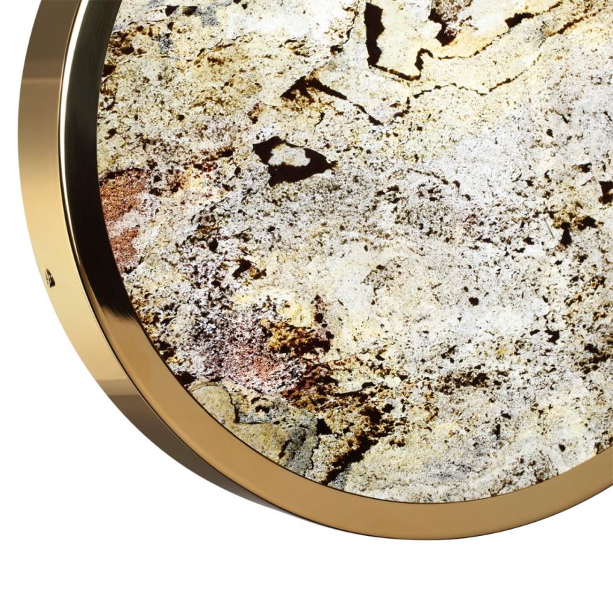 Настенно-потолочный светильник ODEON LIGHT 5079/24L BERGI золотой глянцевый/серо-бежевый